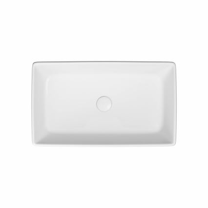 Cersanit K35-047-ECO - Lavatório de bancada CITY 36x60 cm, cerâmica, branco brilhante