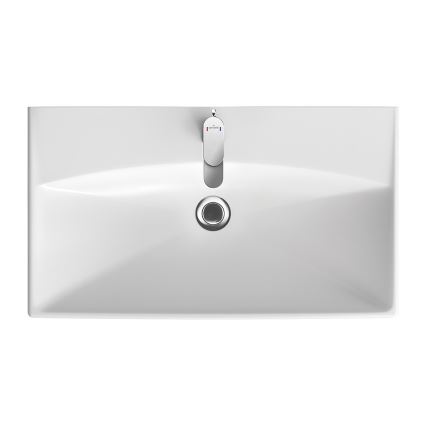 Cersanit K35-061 - Lavatório de embutir CITY 45,5x80,5 cm cerâmica/branco brilhante