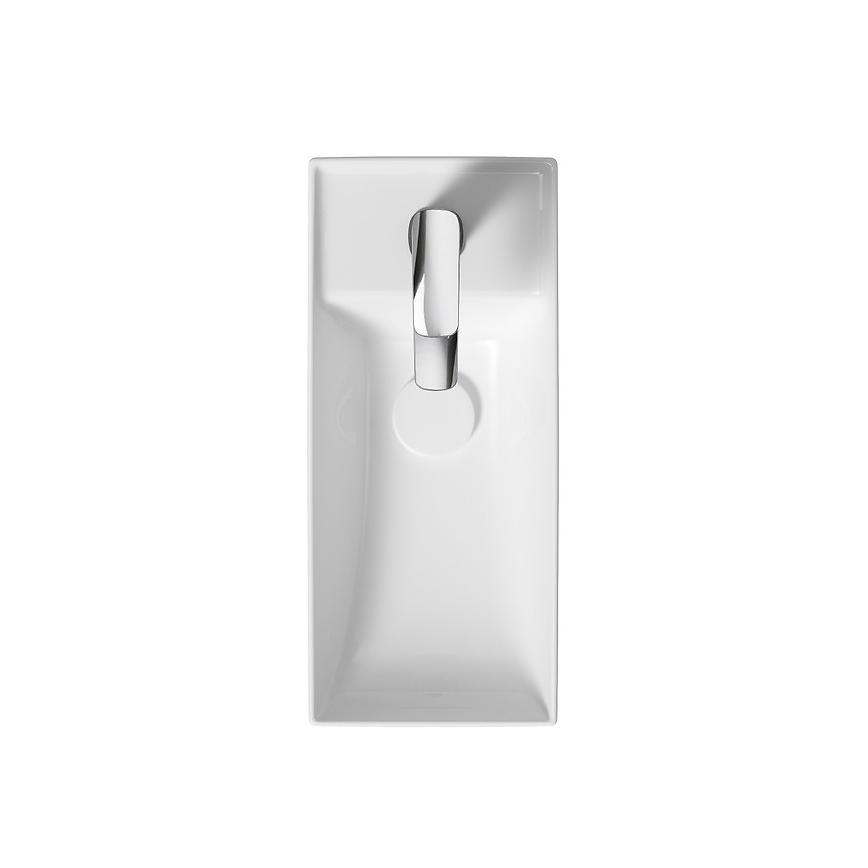 Cersanit K677-005 - Lavatório de encostar LARGA 22x50 cm cerâmica/branco brilhante