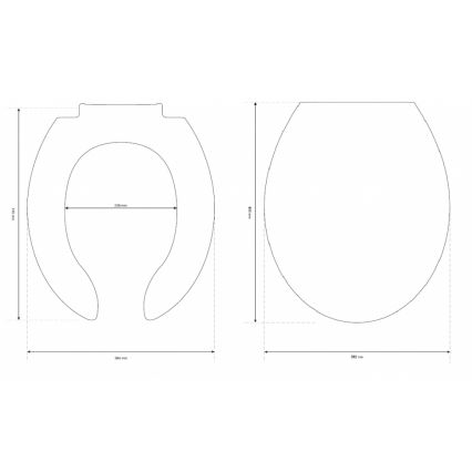 Cersanit K98-0002 - Assento de sanita para pessoas com mobilidade reduzida ETIUDA