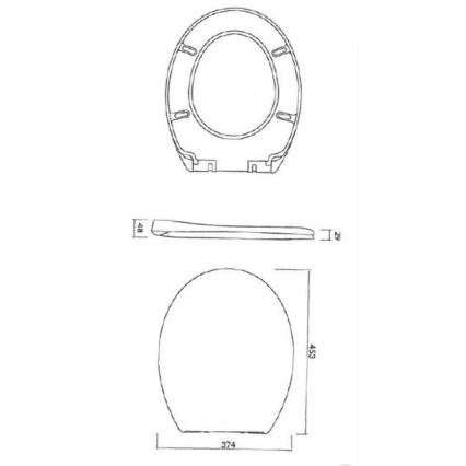 Cersanit K98-0074 - Assento sanitário PRESIDENT SoftClose branco