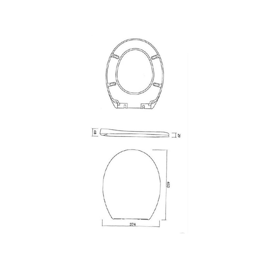 Cersanit K98-0074 - Assento sanitário PRESIDENT SoftClose branco
