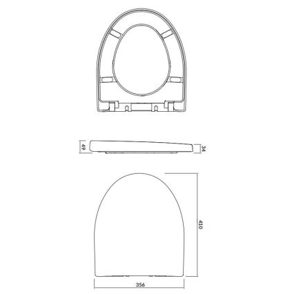 Cersanit K98-0122 - Assento de sanita PARVA SoftClose branco