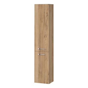 Cersanit S1003-001 - Armário suspenso NIKO para casa de banho 140x30 cm, acabamento nogueira