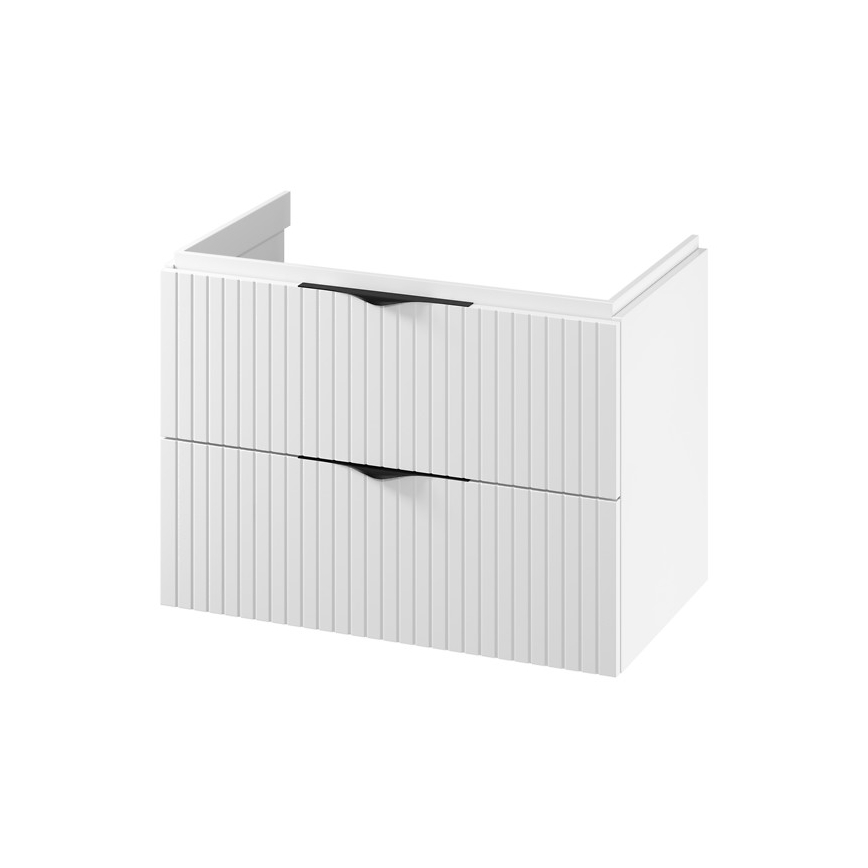 Cersanit S1015-004 - Armário suspenso para lavatório TIRSO 80x55x45 cm branco