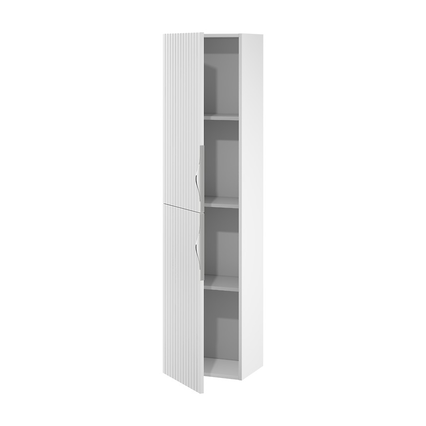 Cersanit S1015-010 - Armário suspenso para casa de banho TIRSO 40x160x30 cm branco fosco
