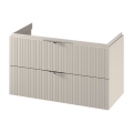 Cersanit S1015-013 - Móvel suspenso de casa de banho para lavatório TIRSO 100x55x45 cm, bege