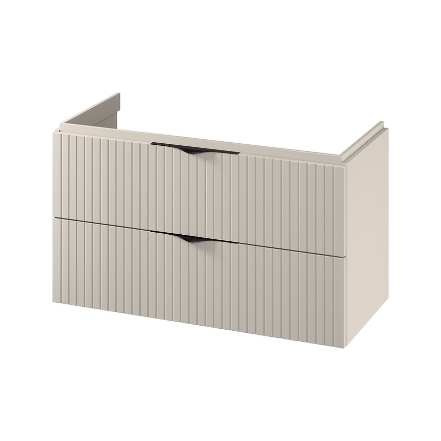 Cersanit S1015-013 - Móvel suspenso para lavatório TIRSO 100x45 cm bege