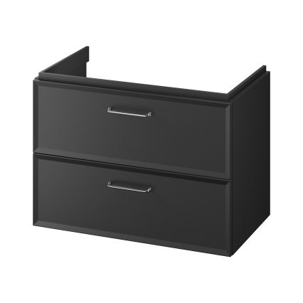 Cersanit S1017-003 - Móvel suspenso para lavatório MILLE 80x55x45 cm, preto
