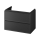 Cersanit S1017-003 - Móvel suspenso para lavatório MILLE 80x55x45 cm, preto