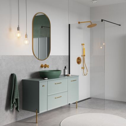 Cersanit S1022-008 - Armário suspenso de casa de banho MILLE 20x45 cm, cor menta