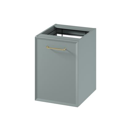 Cersanit S1022-010 - Móvel de parede para casa de banho com cesto para roupa MILLE 40x55x45 cm menta