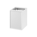 Cersanit S1022-011 - Armário suspenso para casa de banho MILLE com cesto para roupa, 40x55x45 cm, branco