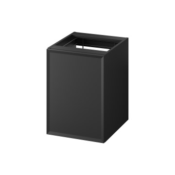 Cersanit S1022-012 - Armário suspenso para casa de banho com cesto para roupa MILLE 40x55x45 cm preto