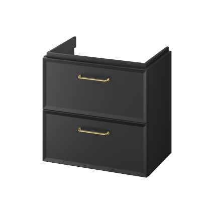 Cersanit S590-100 - Móvel suspenso para lavatório MILLE SLIM 60x38 cm preto