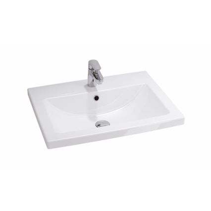 Cersanit S801-147-DSM - Móvel de casa de banho suspenso com lavatório LARA 60x45 cm branco