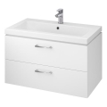 Cersanit S801-149-DSM - Móvel suspenso de casa de banho com lavatório LARA 80x46x45 cm branco