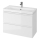 Cersanit S801-225-DSM - Móvel de casa de banho suspenso com lavatório MODUO SLIM 80x57x38 cm branco brilhante