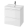 Cersanit S801-227-DSM - Móvel de casa de banho suspenso com lavatório MODUO SLIM 60x57x38 cm branco brilhante