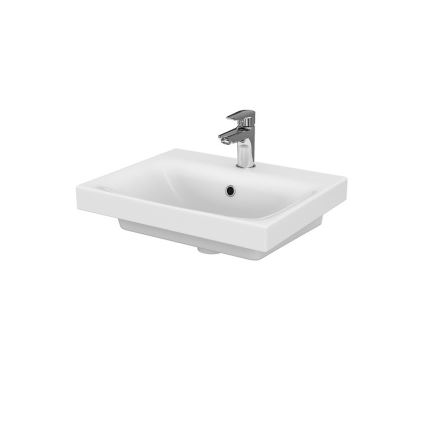 Cersanit S801-230-DSM - Armário suspenso de casa de banho com lavatório MODUO 50x62x40 cm branco