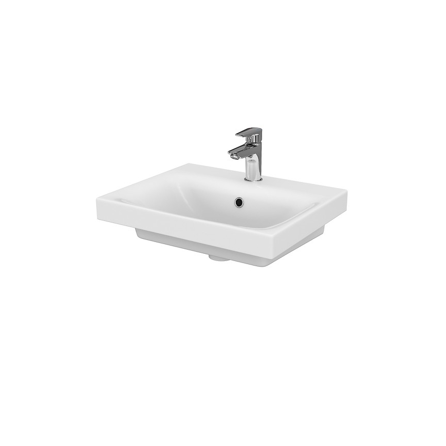 Cersanit S801-230-DSM - Armário suspenso de casa de banho com lavatório MODUO 50x62x40 cm branco
