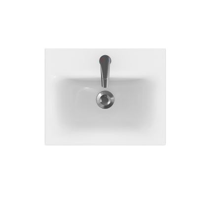 Cersanit S801-230-DSM - Armário suspenso de casa de banho com lavatório MODUO 50x62x40 cm branco