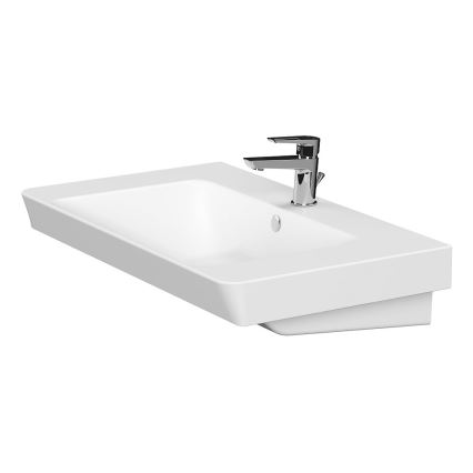 Cersanit S801-338-DSM - Móvel suspenso de casa de banho com lavatório LARA 80x45 cm branco