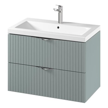 Cersanit S801-540 - Móvel de casa de banho suspenso com lavatório TIRSO 80x60x45 cm cor menta
