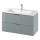 Cersanit S801-546 - Móvel suspenso de casa de banho com lavatório TIRSO 100x60x45 cm verde menta