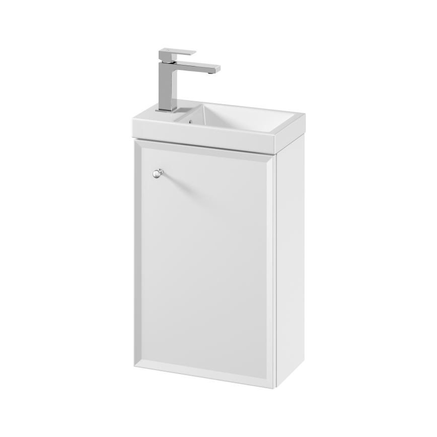 Cersanit S801-568 - Móvel suspenso de casa de banho com lavatório MILLE 40x22 cm branco