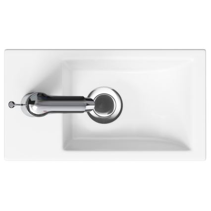 Cersanit S801-570 - Armário suspenso para casa de banho com lavatório MILLE 40x62x22 cm verde menta