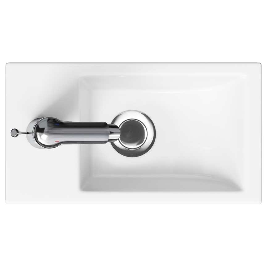 Cersanit S801-570 - Armário suspenso para casa de banho com lavatório MILLE 40x62x22 cm verde menta