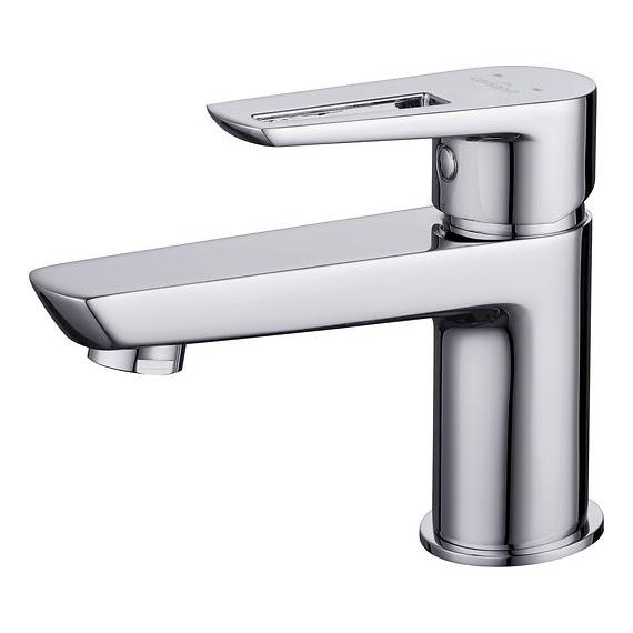 Cersanit S951-045 - Torneira do lavatório MILLE 13,4 cm cromado brilhante + lixo