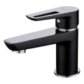 Cersanit S951-048 - Torneira do lavatório MILLE 13,4 cm preto + lixo