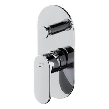 Cersanit S951-305 -Torneira de duche para instalação embutida CREA cromado brilhante