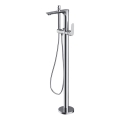 Cersanit S951-306 - Conjunto de banheira independente com torneira CREA cromo brilhante