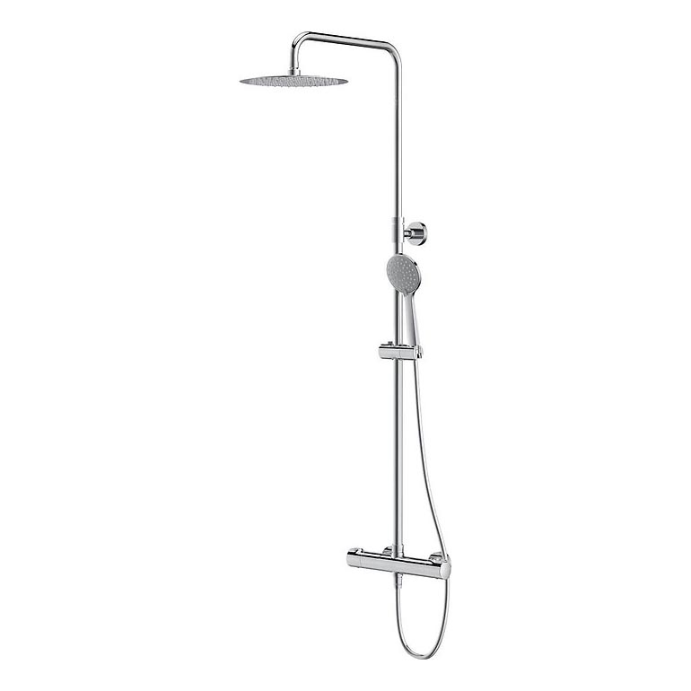 Cersanit S951-340 - Conjunto de duche com bateria termostática CITY cromo brilhante