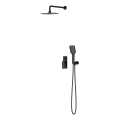 Cersanit S952-031 - Conjunto de duche com bateria embutida LARGA preta