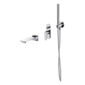 Cersanit S952-040 - Conjunto de banheira com misturador embutido MODUO cromo brilhante