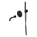 Cersanit S952-041 - Conjunto de banho com torneira termostática de encastrar ZEN preto