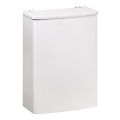 Cesto 19x26,5 cm inox/branco