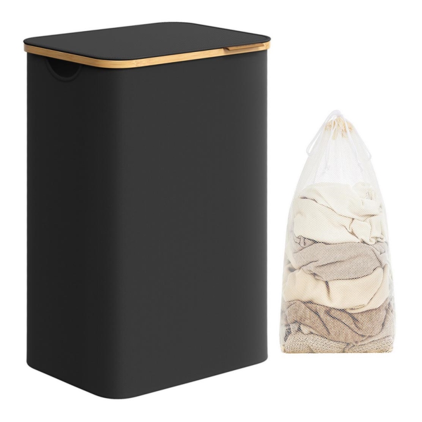 Cesto de roupa TATE preto