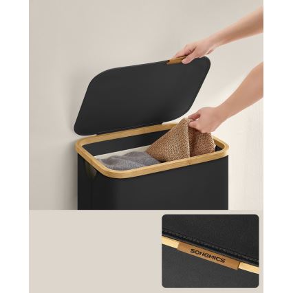 Cesto de roupa TATE preto