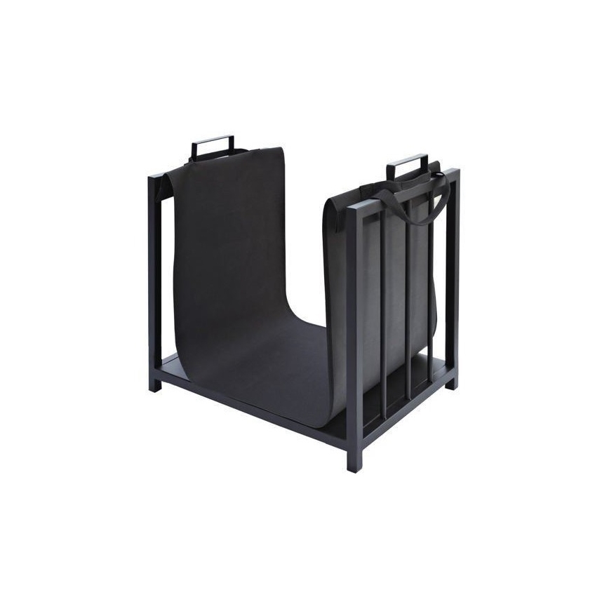 Cesto para madeira 50x50,5 cm preto