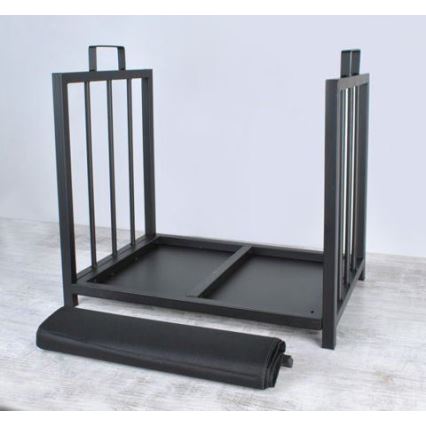 Cesto para madeira 50x50,5 cm preto