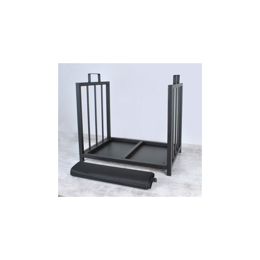 Cesto para madeira 50x50,5 cm preto