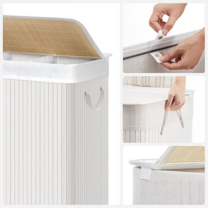 Cesto para roupa GUS branco