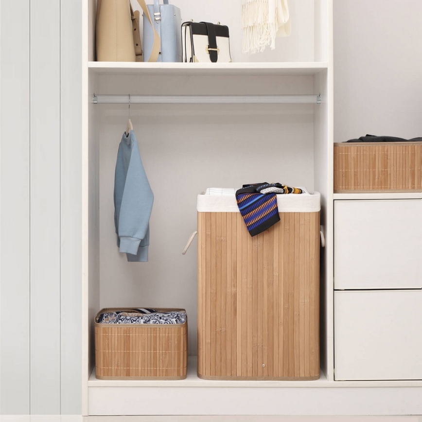 Cesto para roupa GUS castanho