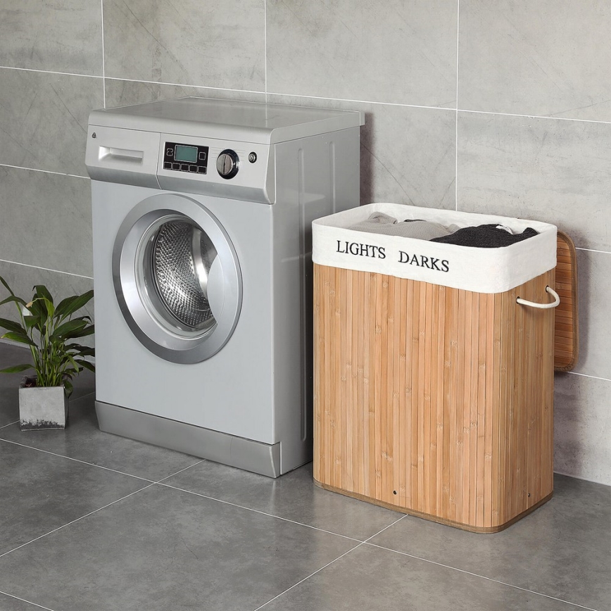 Cesto para roupa GUS castanho