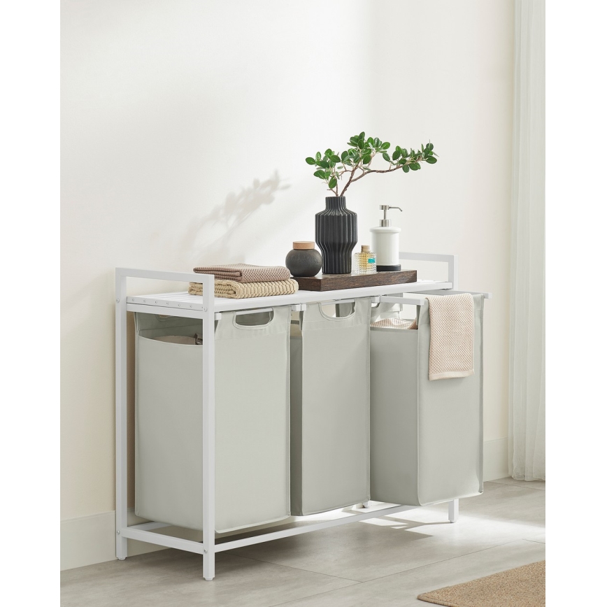 Cesto para roupa REX branco